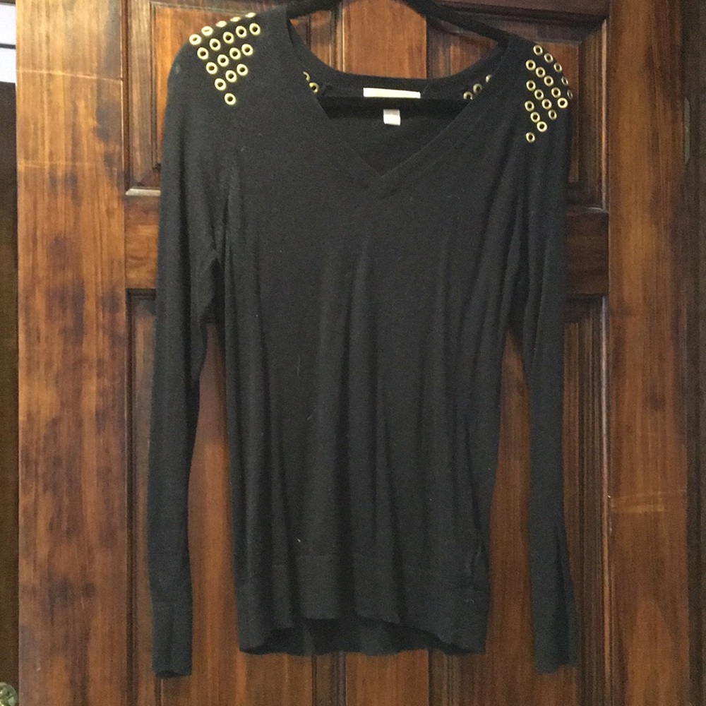 Michael Kors embellished shoulder top